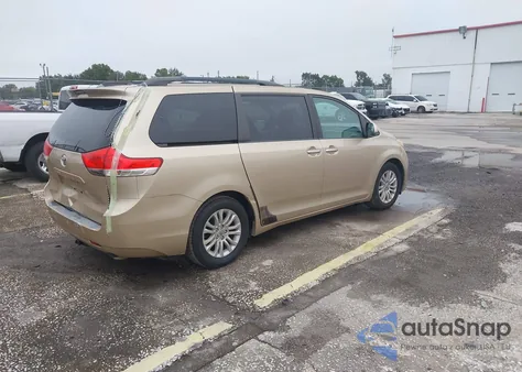 2011 Toyota Sienna Xle V6 из США, поврежденный, VIN 5TDYK3DC2BS110339